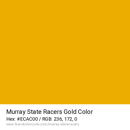 Murray State Racers's Gold color solid image preview