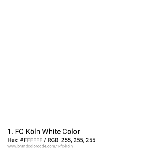 1. FC Köln's White color solid image preview