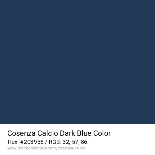 Cosenza Calcio's Dark Blue color solid image preview