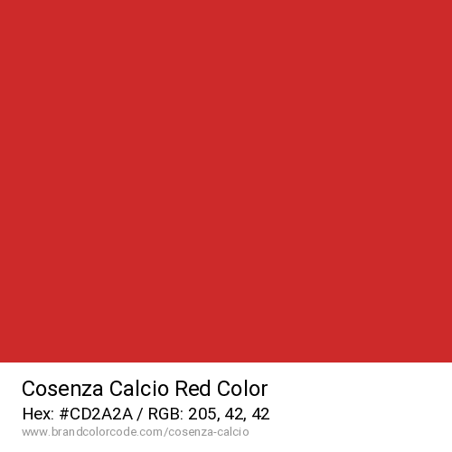 Cosenza Calcio's Red color solid image preview