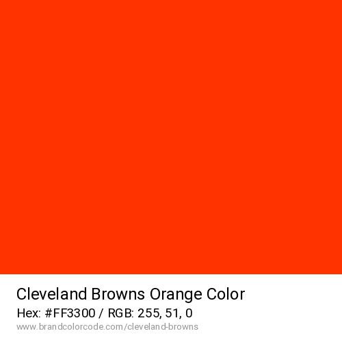 Cleveland Browns's Orange color solid image preview