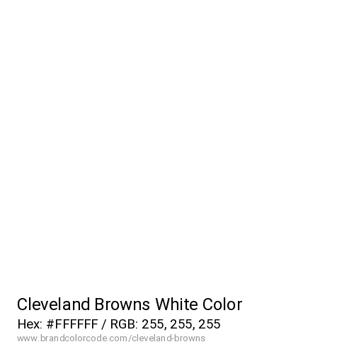Cleveland Browns's White color solid image preview