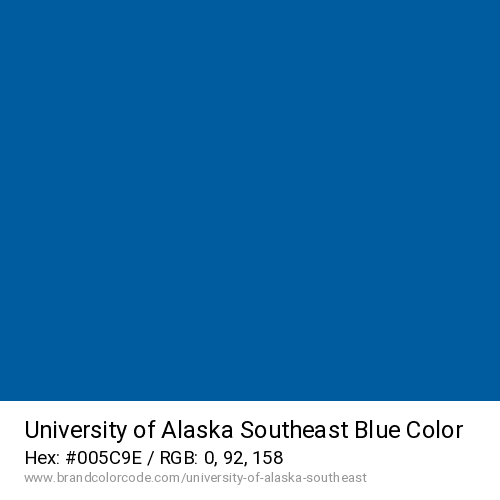 University of Alaska Southeast's Blue color solid image preview