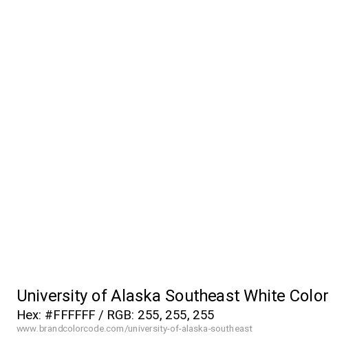 University of Alaska Southeast's White color solid image preview