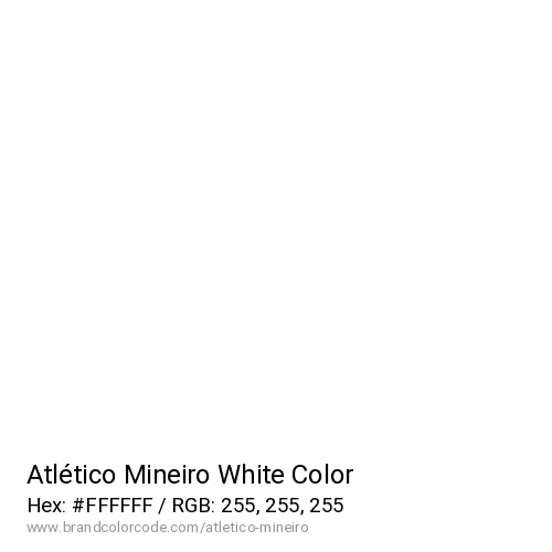 Atlético Mineiro's White color solid image preview