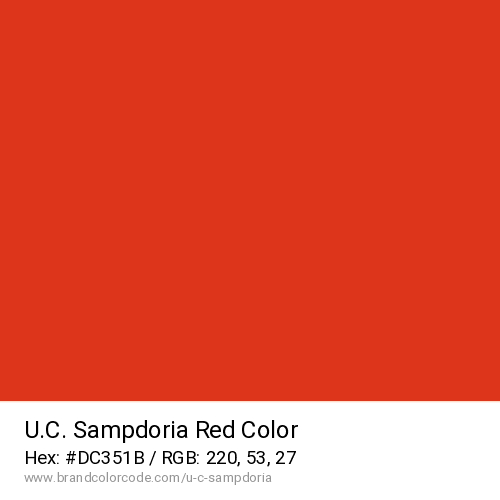 U.C. Sampdoria's Red color solid image preview