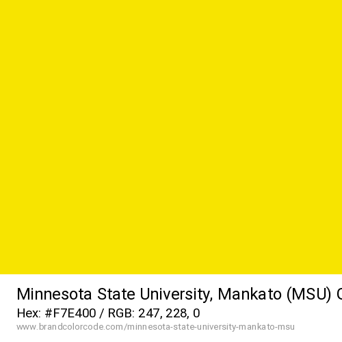 Minnesota State University, Mankato (MSU)'s Gold color solid image preview