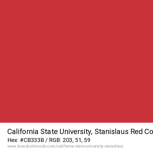 California State University, Stanislaus's Red color solid image preview