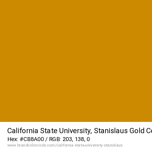 California State University, Stanislaus's Gold color solid image preview