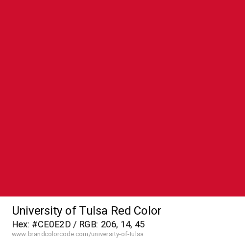 University of Tulsa's Red color solid image preview