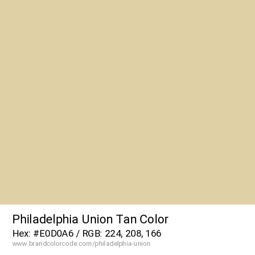 Philadelphia Union's Tan color solid image preview