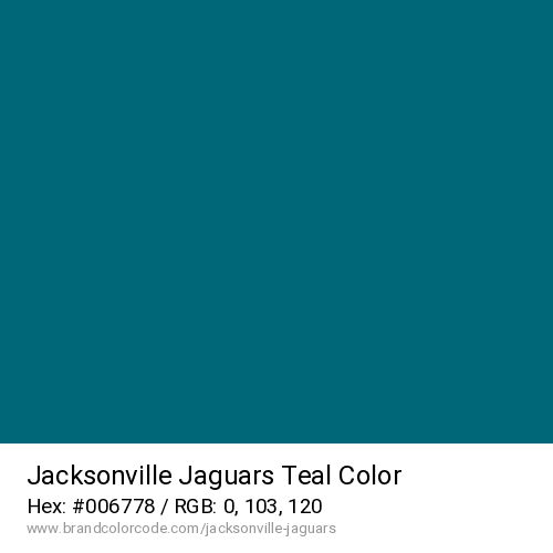 Jacksonville Jaguars's Teal color solid image preview