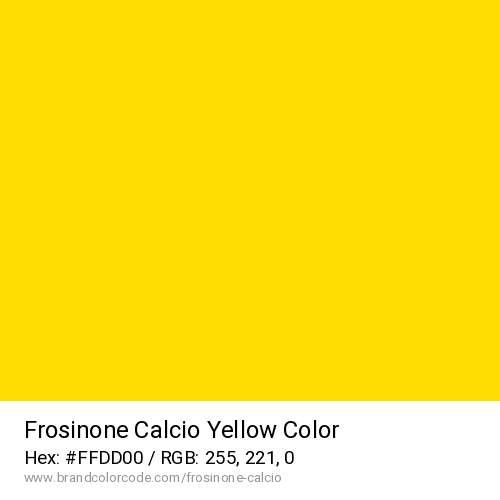 Frosinone Calcio's Yellow color solid image preview