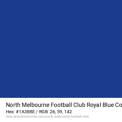 North Melbourne Football Club's Royal Blue color solid image preview