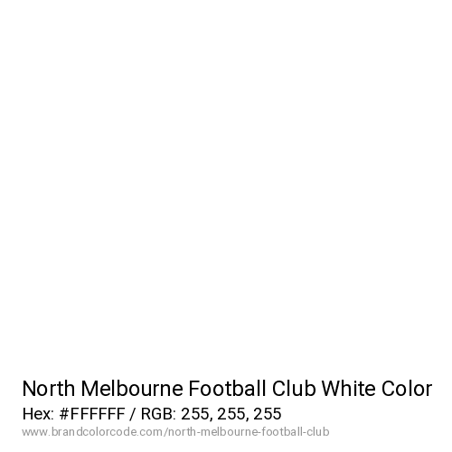 North Melbourne Football Club's White color solid image preview