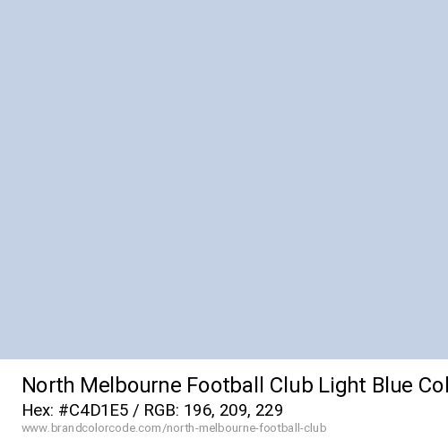 North Melbourne Football Club's Light Blue color solid image preview