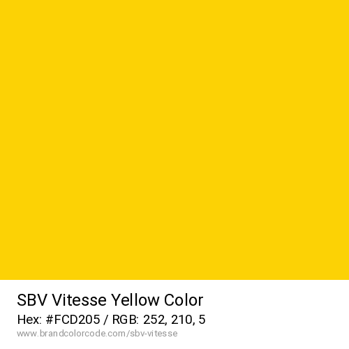 SBV Vitesse's Yellow color solid image preview