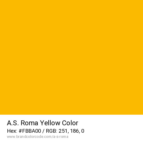 A.S. Roma's Yellow color solid image preview