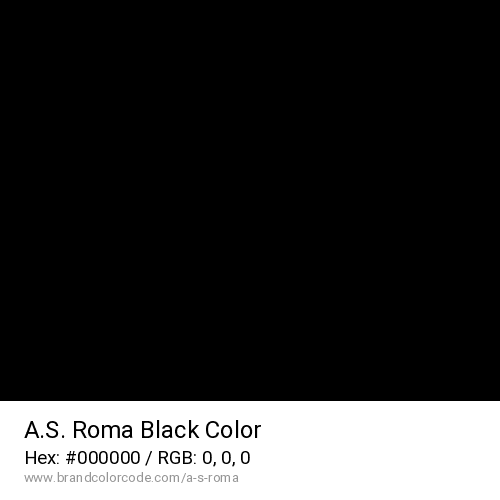 A.S. Roma's Black color solid image preview