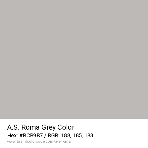 A.S. Roma's Grey color solid image preview
