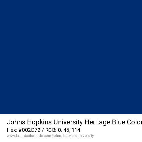 Johns Hopkins University's Heritage Blue color solid image preview