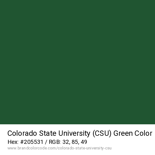 Colorado State University (CSU)'s Green color solid image preview