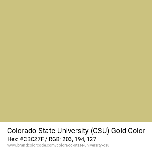 Colorado State University (CSU)'s Gold color solid image preview