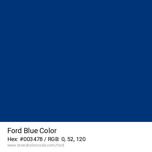 Ford's Blue color solid image preview