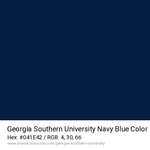 Georgia Southern University's Navy Blue color solid image preview