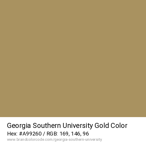 Georgia Southern University's Gold color solid image preview