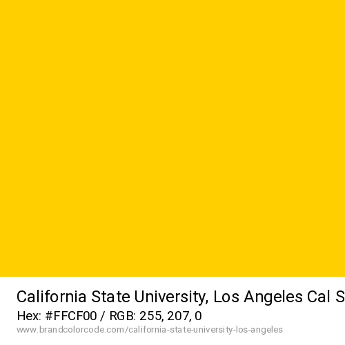 California State University, Los Angeles's Cal State Gold color solid image preview