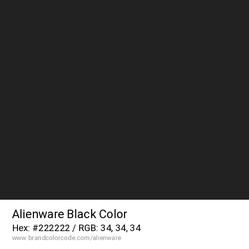 Alienware's Dark Grey color solid image preview