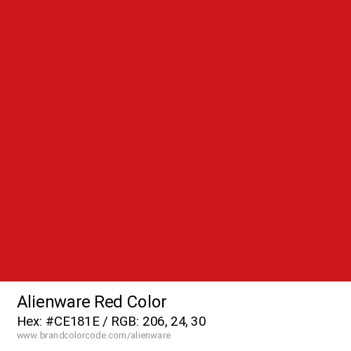 Alienware's Red color solid image preview