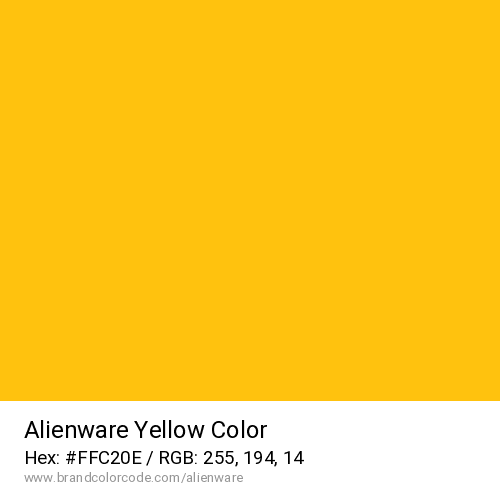 Alienware's Yellow color solid image preview