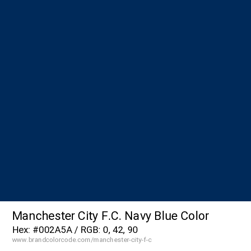 Manchester City F.C.'s Navy Blue color solid image preview