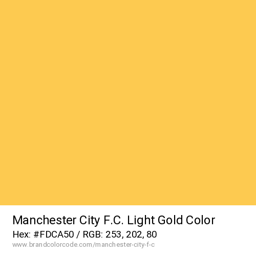 Manchester City F.C.'s Light Gold color solid image preview