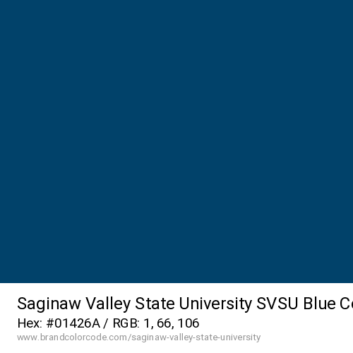 Saginaw Valley State University's SVSU Blue color solid image preview