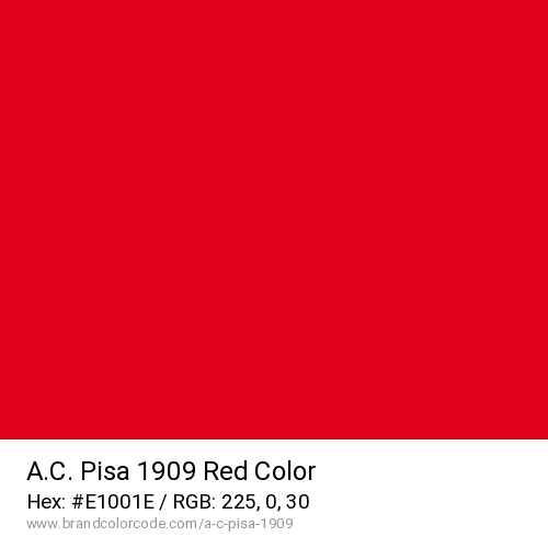 A.C. Pisa 1909's Red color solid image preview