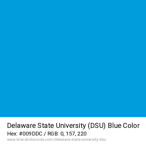 Delaware State University (DSU)'s Blue color solid image preview