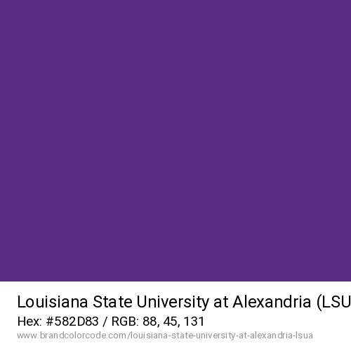 Louisiana State University at Alexandria (LSUA)'s Purple color solid image preview