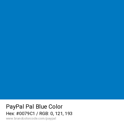 PayPal's Pal Blue color solid image preview
