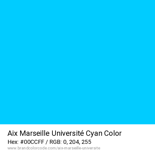 Aix Marseille Université's Cyan color solid image preview