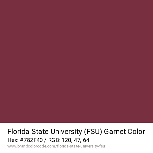 Florida State University (FSU)'s Garnet color solid image preview