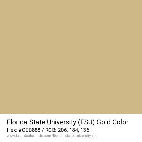 Florida State University (FSU)'s Gold color solid image preview