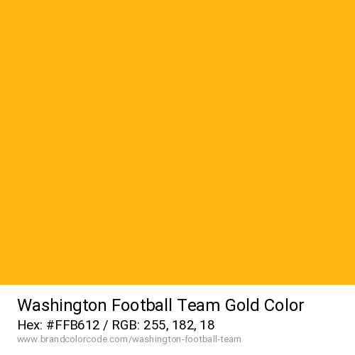Washington Football Team's Gold color solid image preview