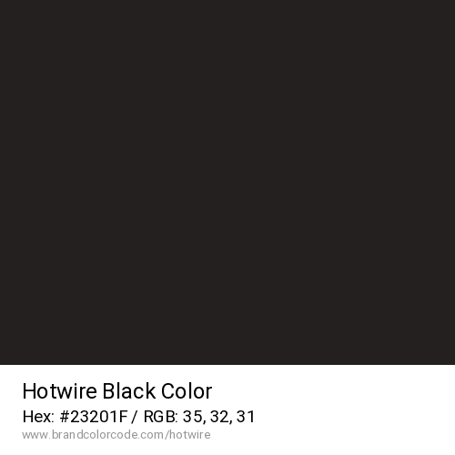Hotwire's Black color solid image preview