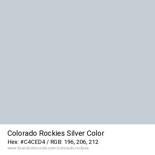 Colorado Rockies's Silver color solid image preview