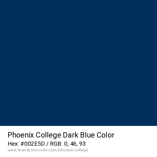 Phoenix College's Dark Blue color solid image preview
