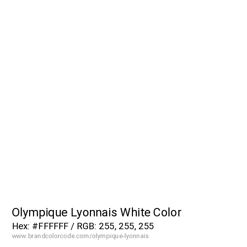 Olympique Lyonnais's White color solid image preview