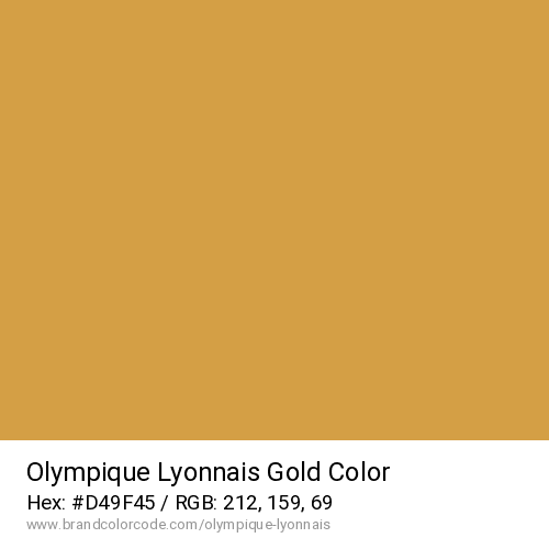 Olympique Lyonnais's Gold color solid image preview
